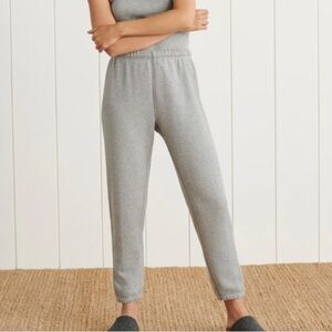 Jenni Kayne Saturday Sweatpants French Terry Cotton Lounge Pants Grey